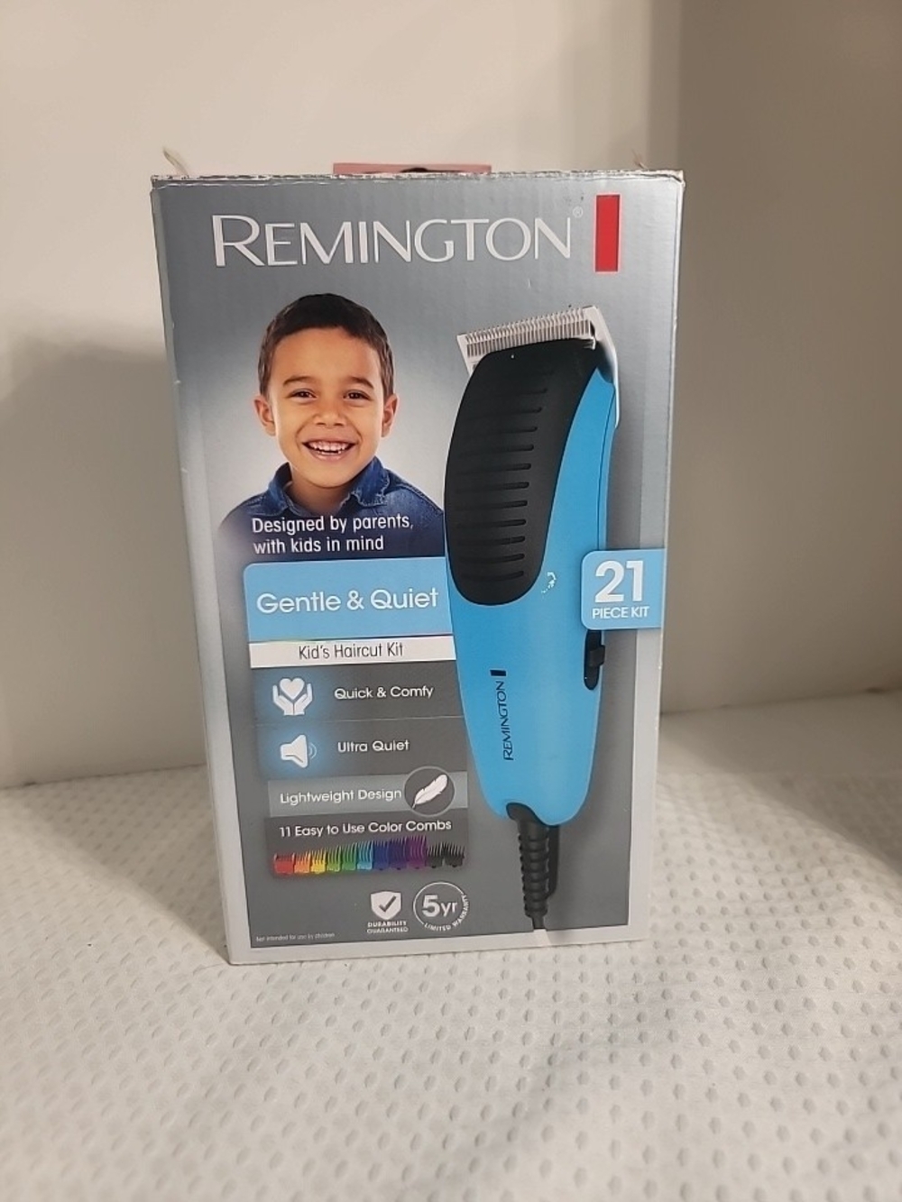 Remington Gentle & Quiet Blue Kids Haircut Kit - 21 Piece